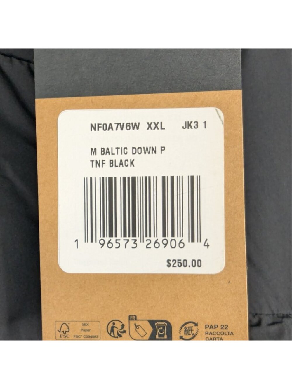 The North Face Baltic Hoodie Men’s XXL 600-Down Insulated Puffer Jacket NWT - Picture 5 of 11